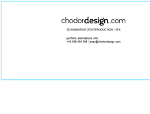 Tablet Screenshot of chodordesign.com